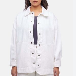 Lacausa Cassidy Jacket, White / Cream, size S (oversized)